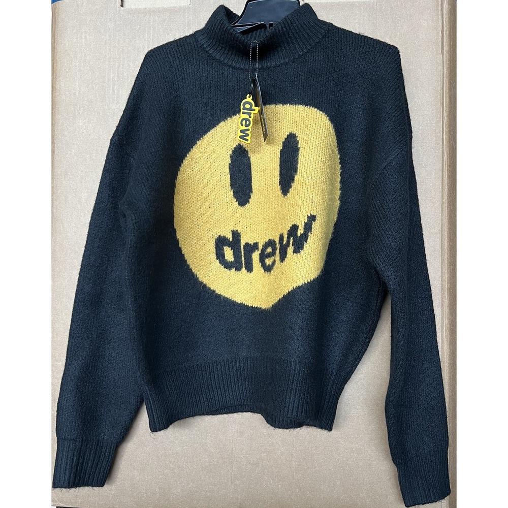 Drew House Funnel Neck Sweater Black Size S
